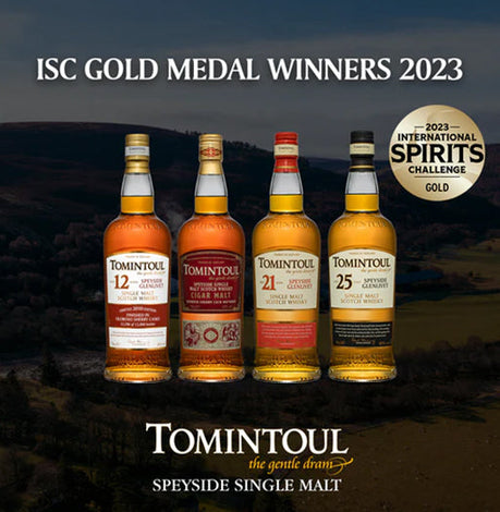 Tomintoul celebrate gold medal haul at the 2023 International Spirits Challenge