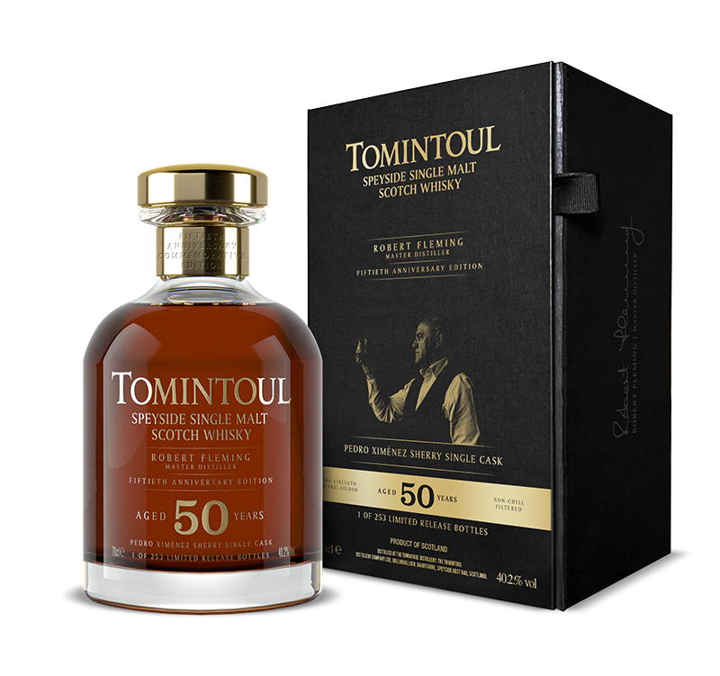 Tomintoul 50 Years Old Robert Fleming Fiftieth Anniversary Commemorative Bottling